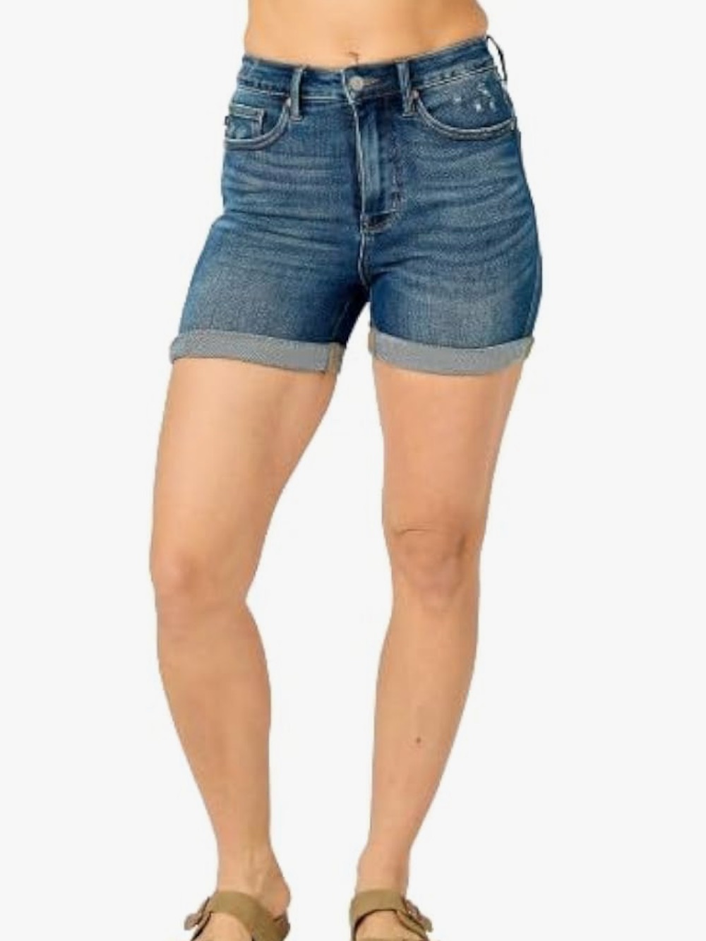 Judy Blue Tummy Control Cuffed Shorts